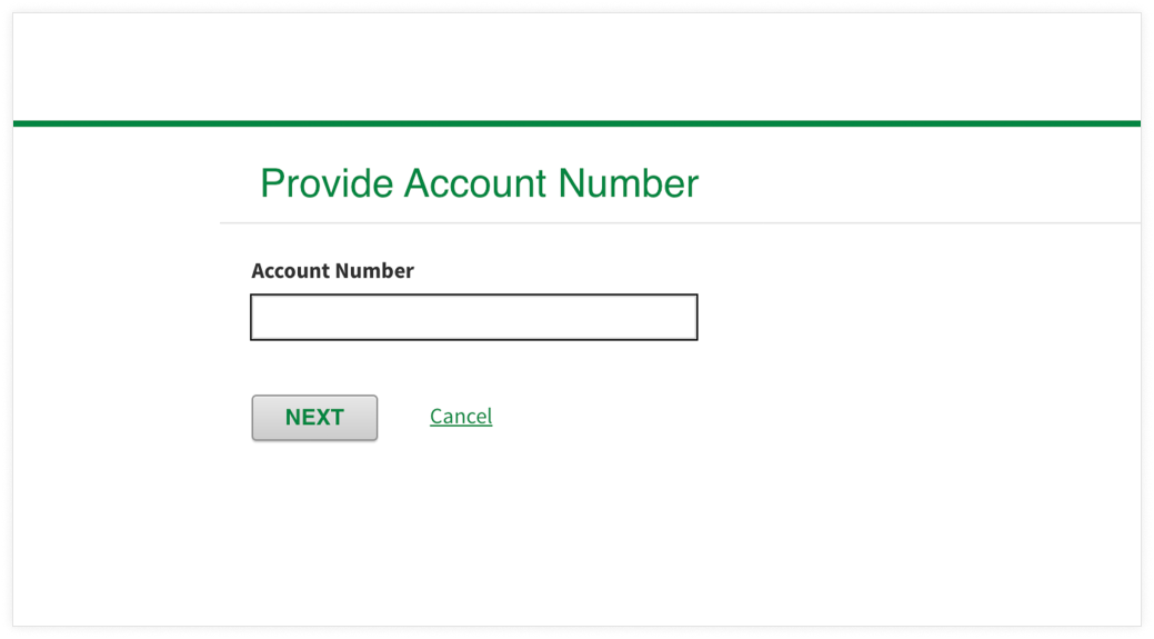 account registration screenshot