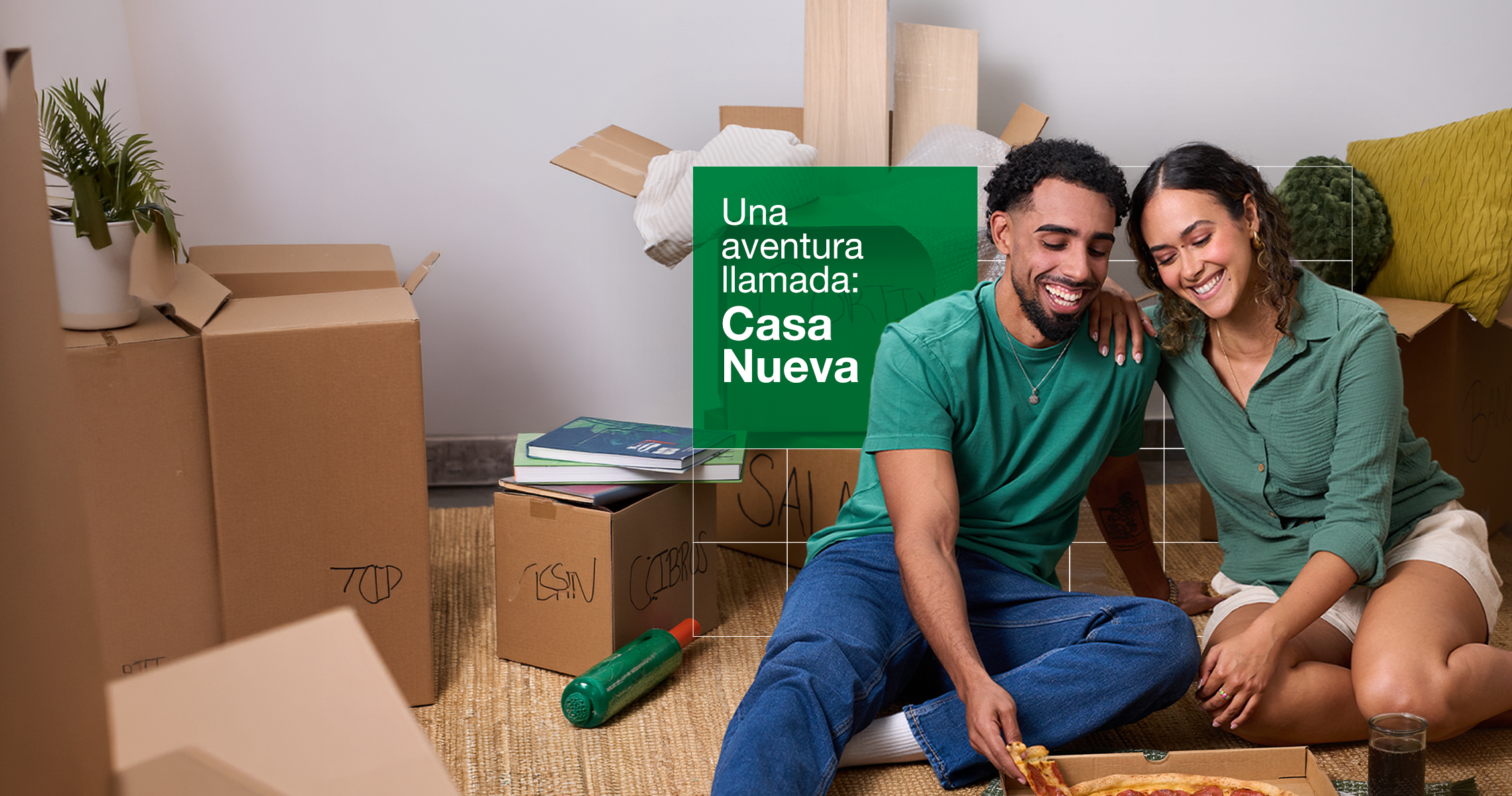 Familia en su neuvo hogar