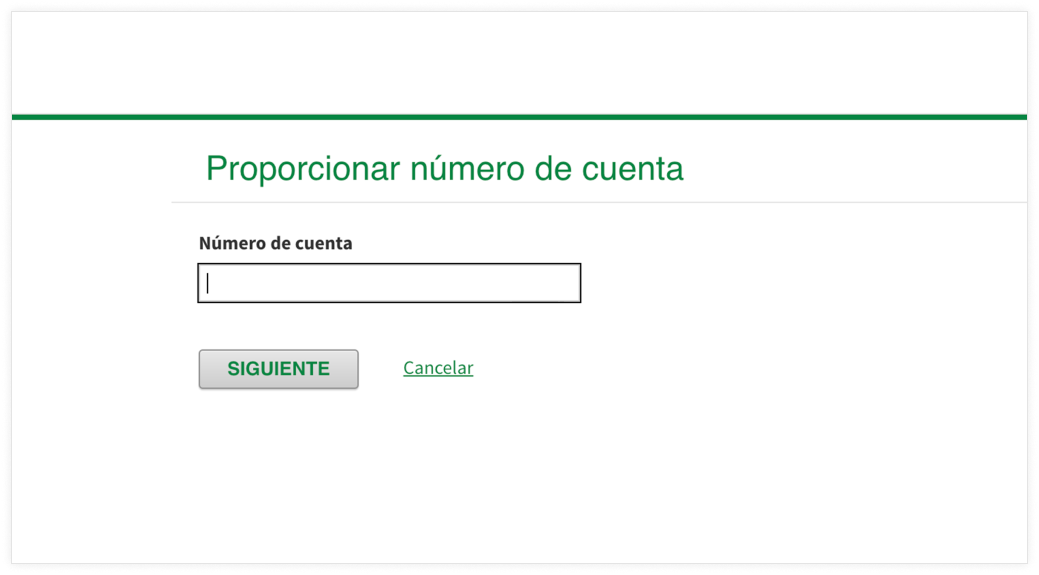 captura de pantalla de digitos de tarjeta