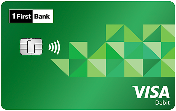 Green FirstBank Visa Debit Card.