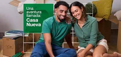 Pareja joven en nuevo hogar